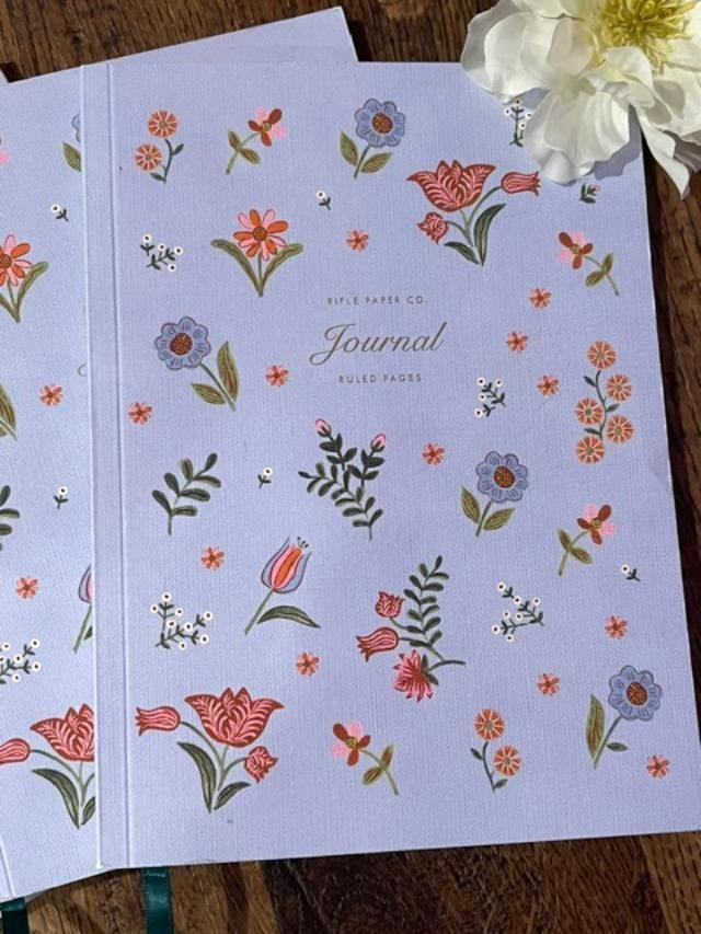 NEW! Rifle Paper Co Aster~ Soft Cover Journal/NotebooK Saddle Stitch~Ruled Pages