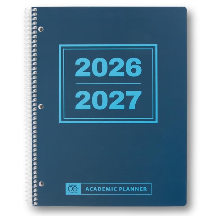 Academic Planner 2026-2027, Daily Weekly Monthly School Calendar, Student