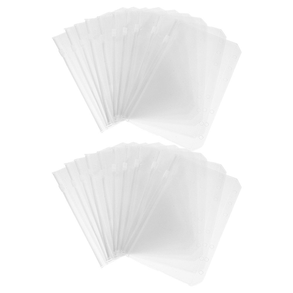 20pcs A6 Planner Inserts: A6 Zipper Binder Pockets For Budget Books –