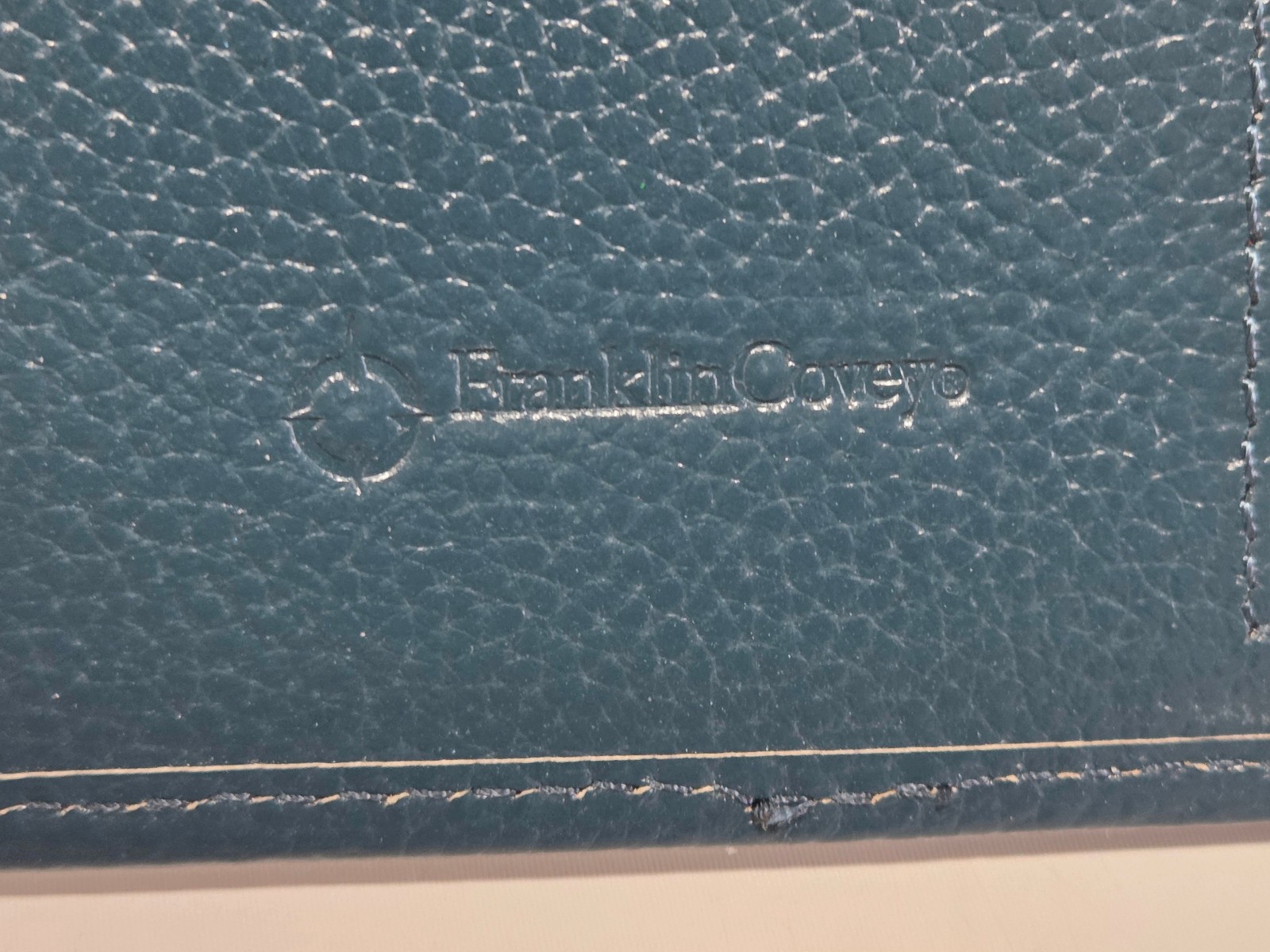 Franklin Covey Classic 9.2” x 7” CO AVA 7-Ring Binder In Teal, New With Tags