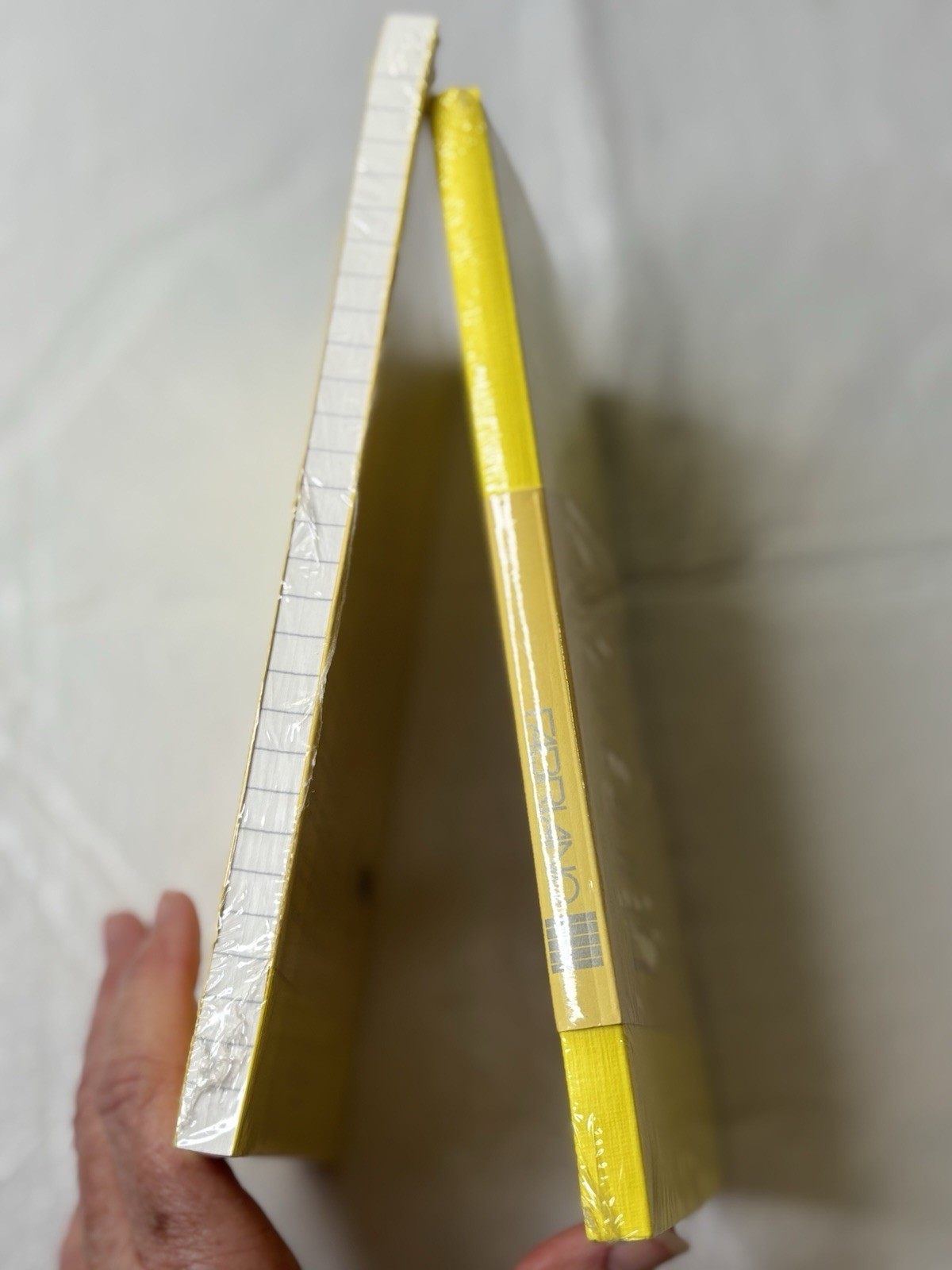 Fabriano Ecoqua Glue Bound Ruled Notebook Yellow 5.8″ x 8.3″ A5 NEW Sealed
