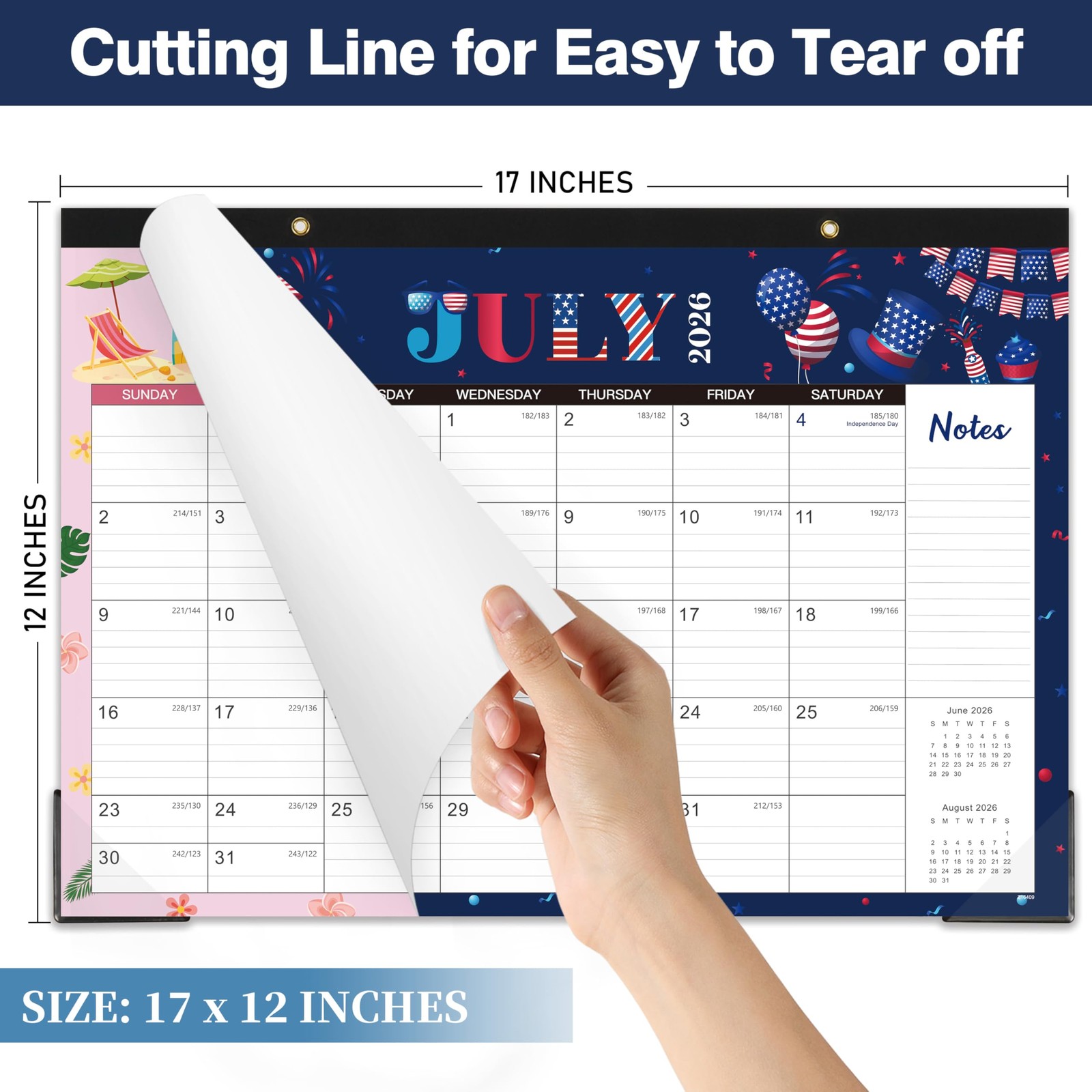 Desk Calendar 2026-2027 – from July 2026 to December…
