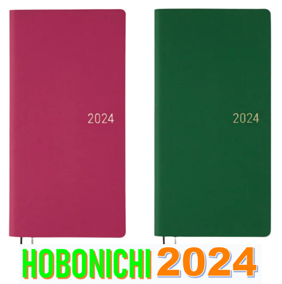 Hobonichi Techo 2024 Weeks Smooth Sangria/ Forest Green ENG/JPN JAPAN NEW