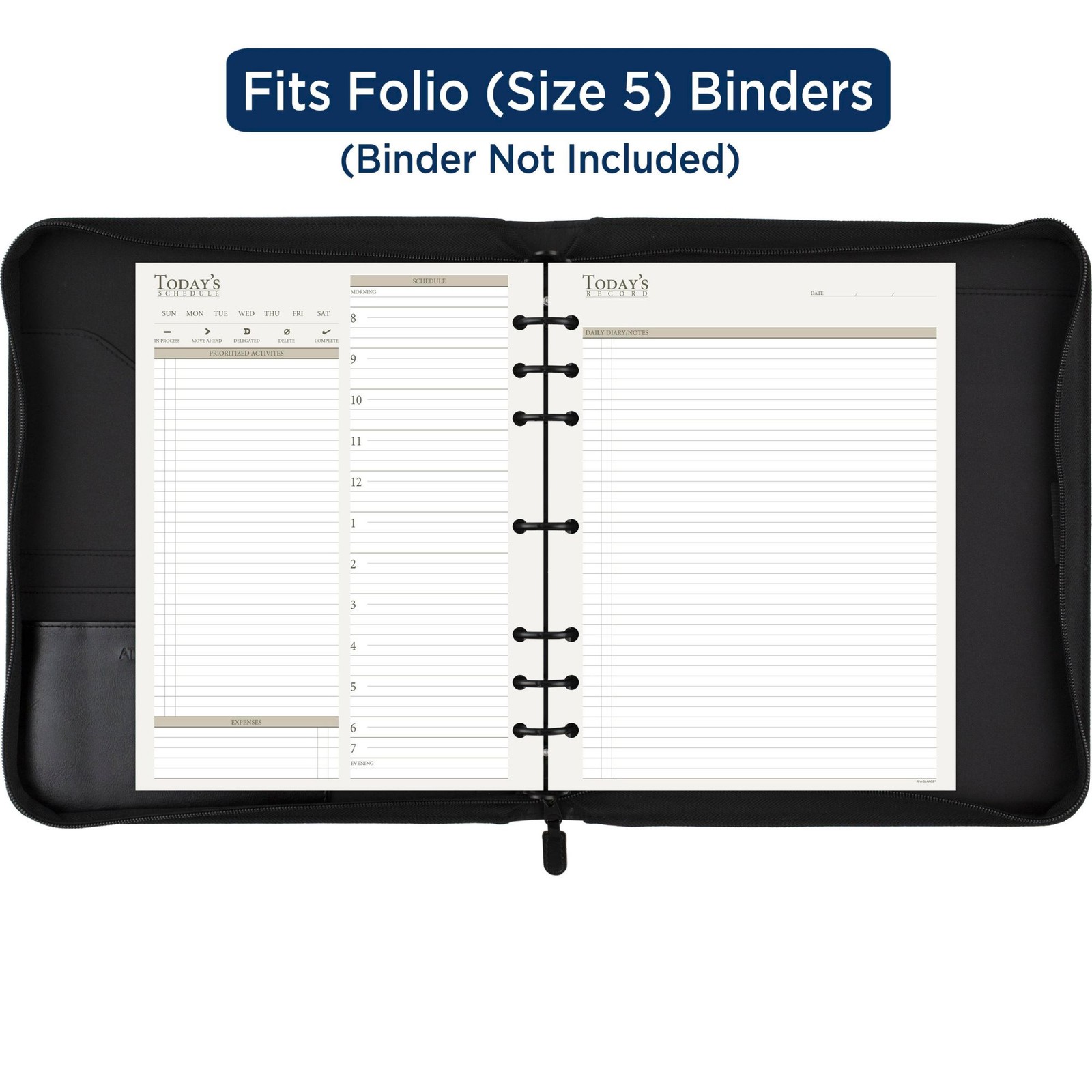 At-A-Glance My Day Planner Refills [Undated]: 8-1/2 in. x 11 in. (White)
