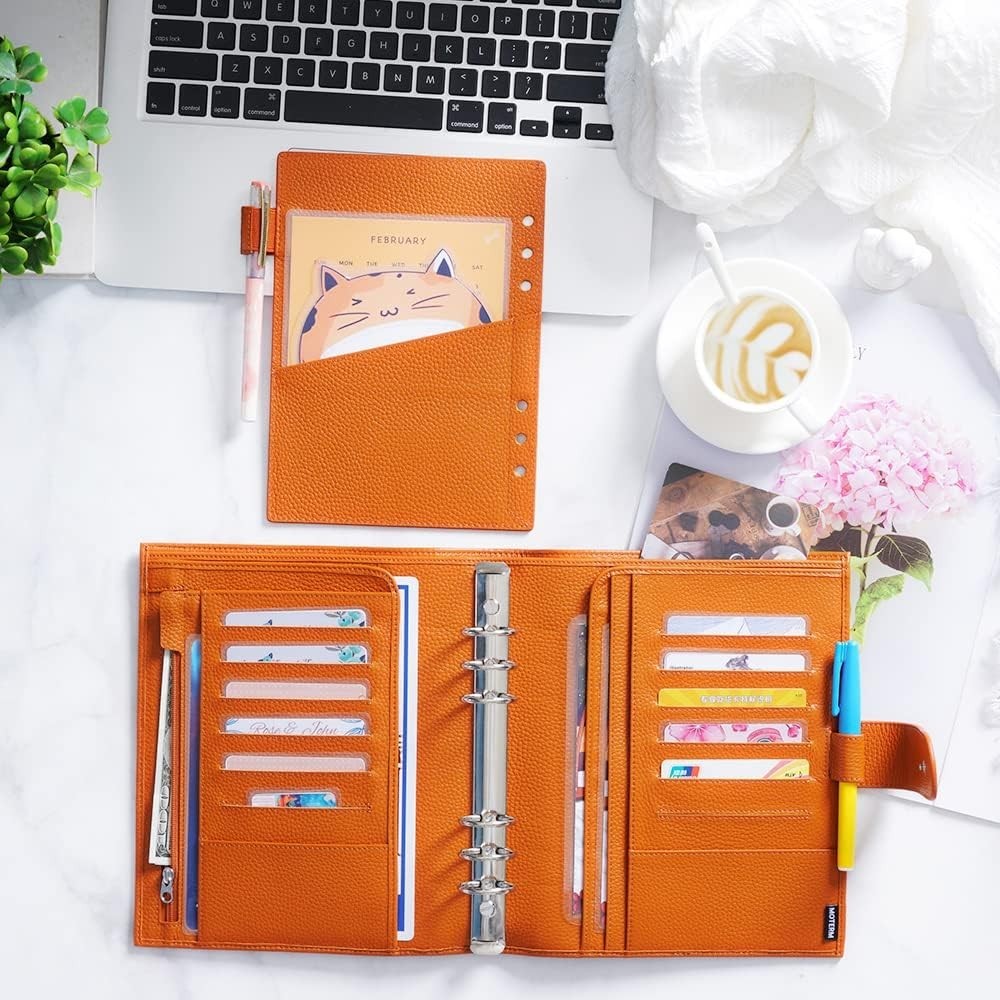 Durable Leather Binder Organizer – 30mm Ring