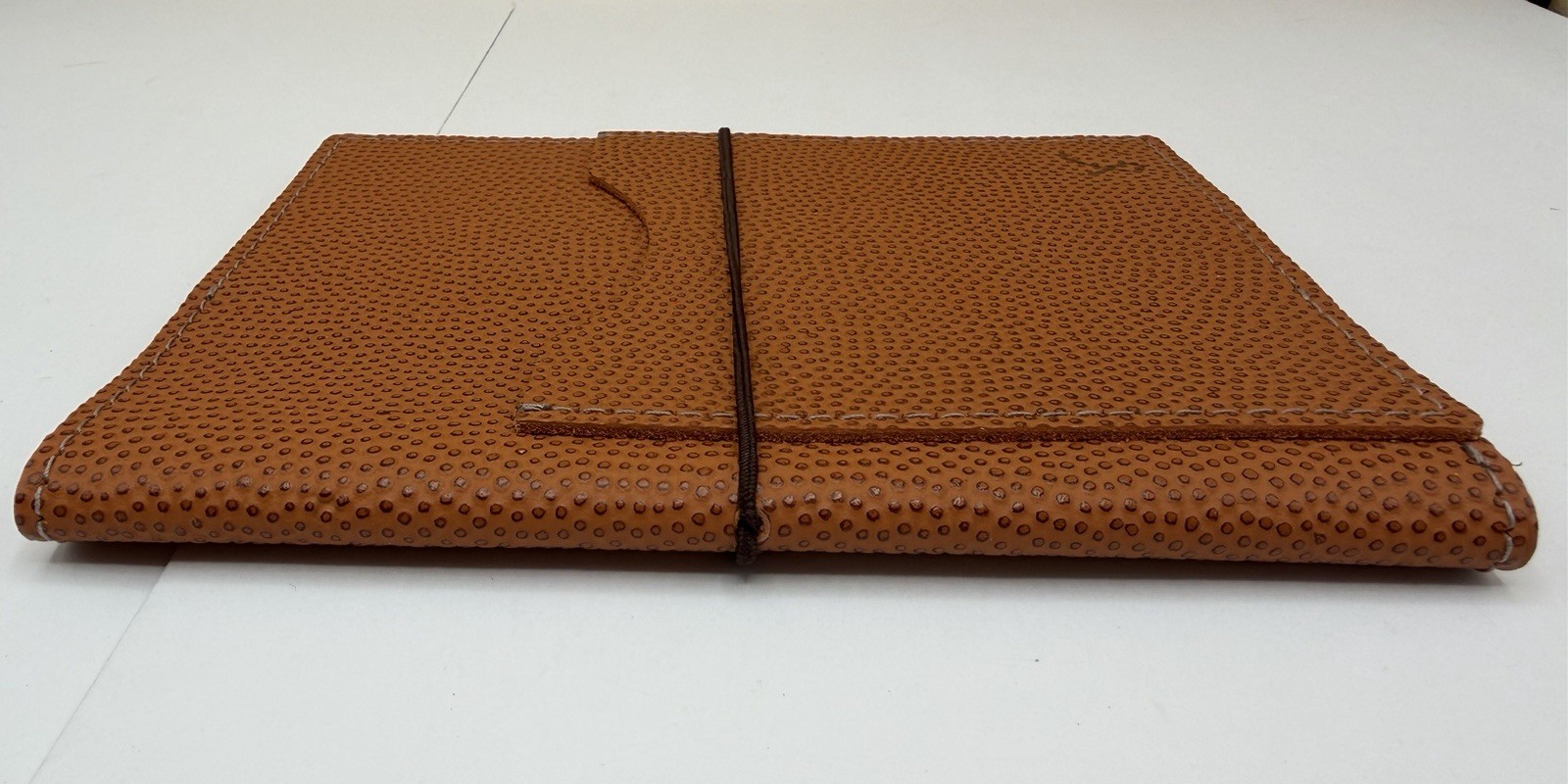 Sojourner USA A6 Orange Basketball Leather Folio Hobonichi Stalogy Midori Cover