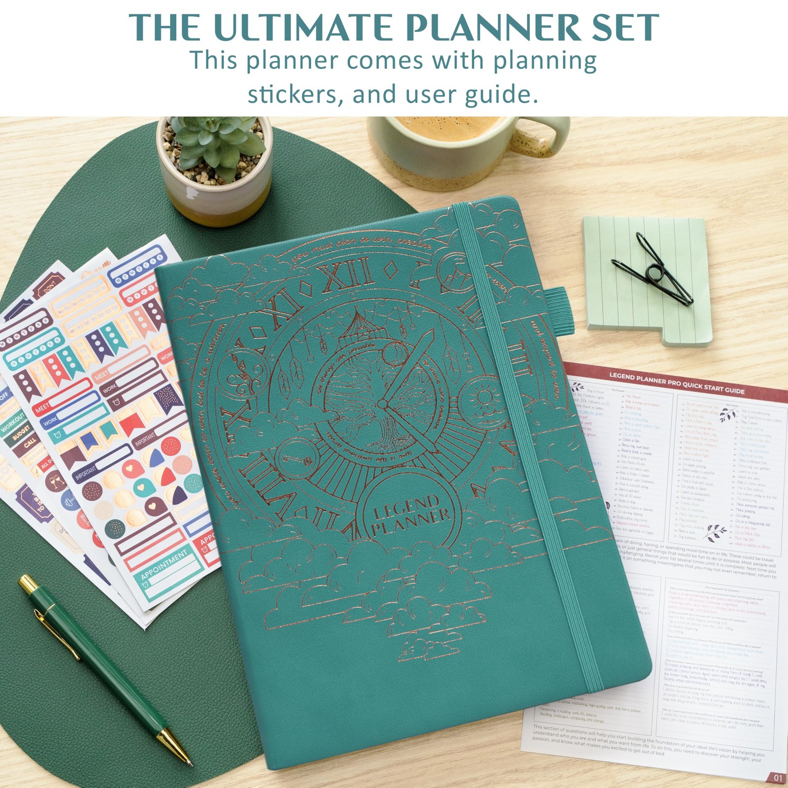 Legend Hourly Schedule Planner PRO Dated Jan 2026-Jan 2027 – Deluxe Weekly & …