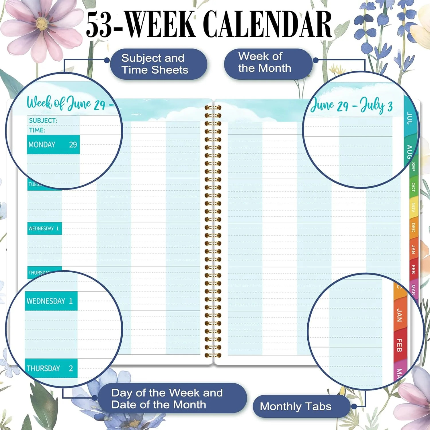 2026-2027 Teacher Planner – Academic Lesson Planner from July 2026 – June 2027