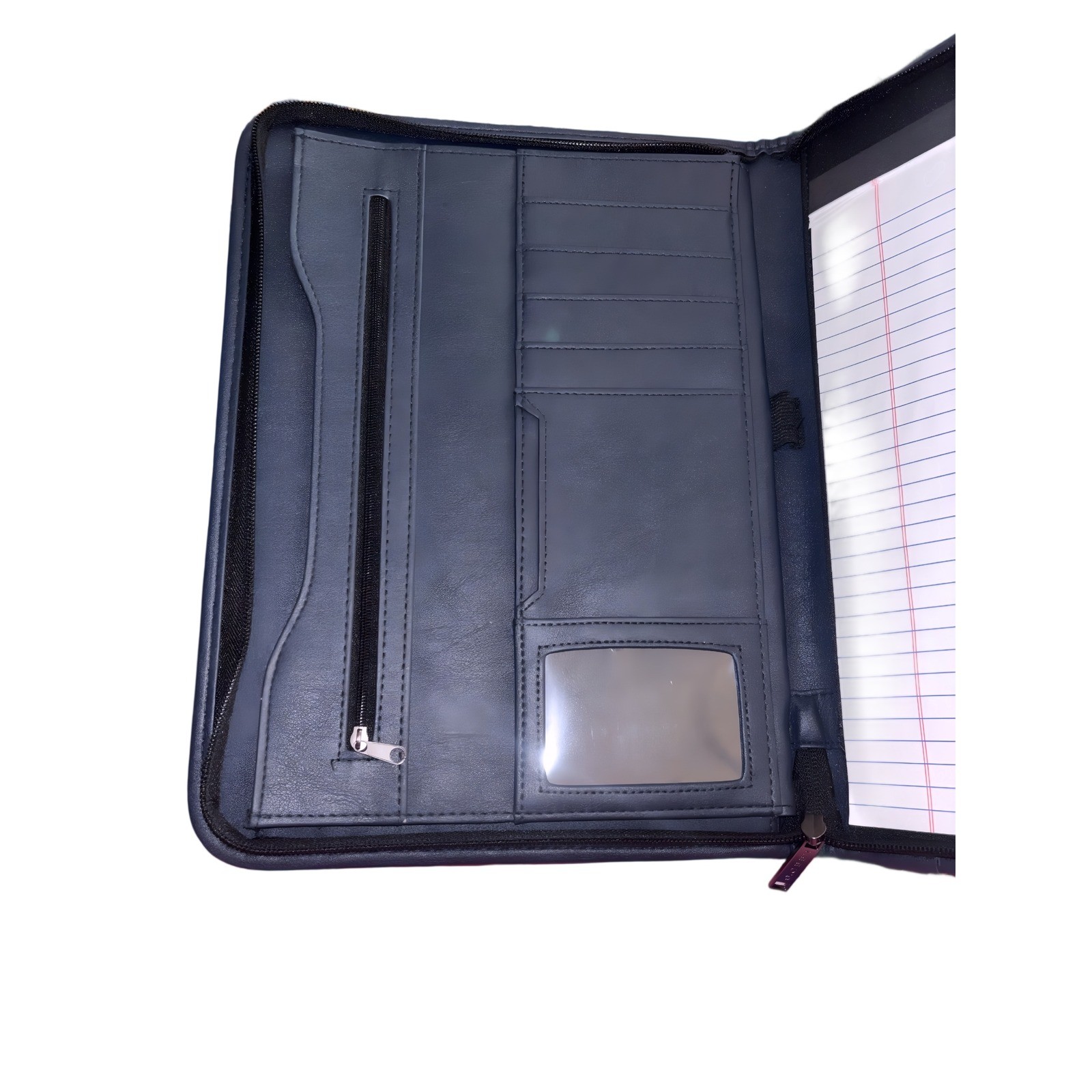 Army Family Team Building Leather Portfolio Organizer w Eagle Emblem Military