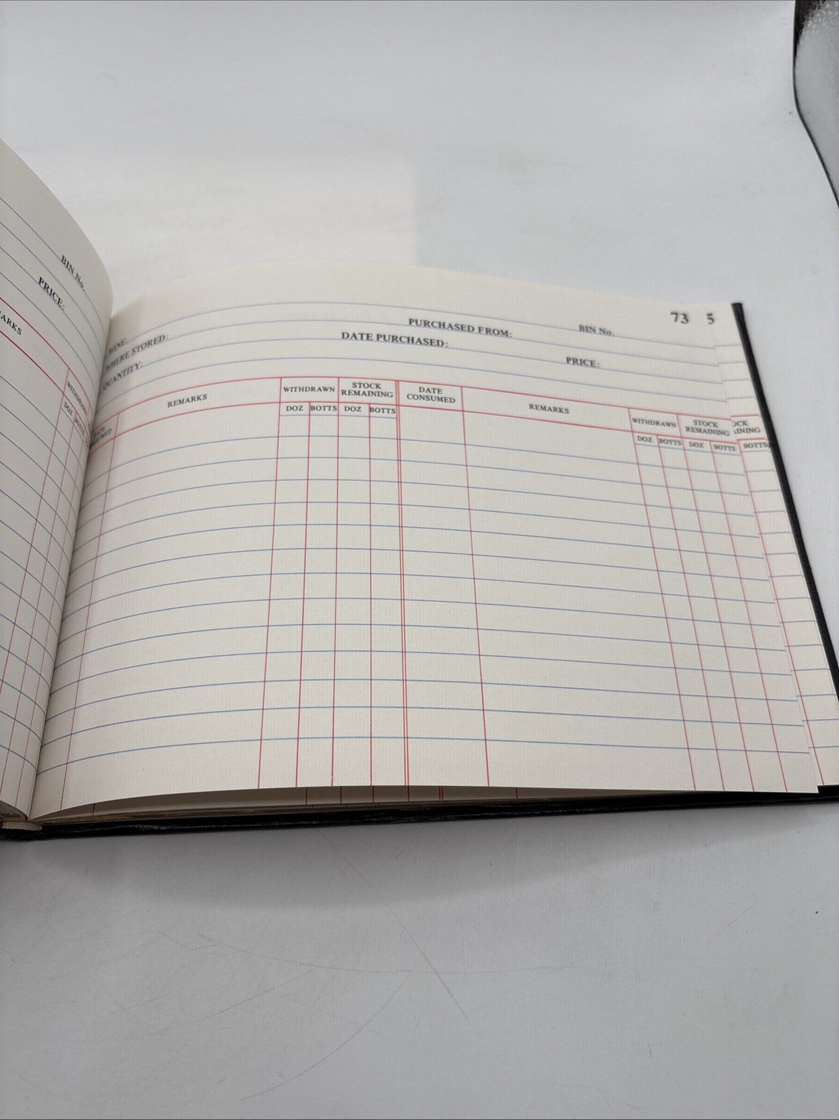 Smythson of Bond Street Cellar Book Leather Cover