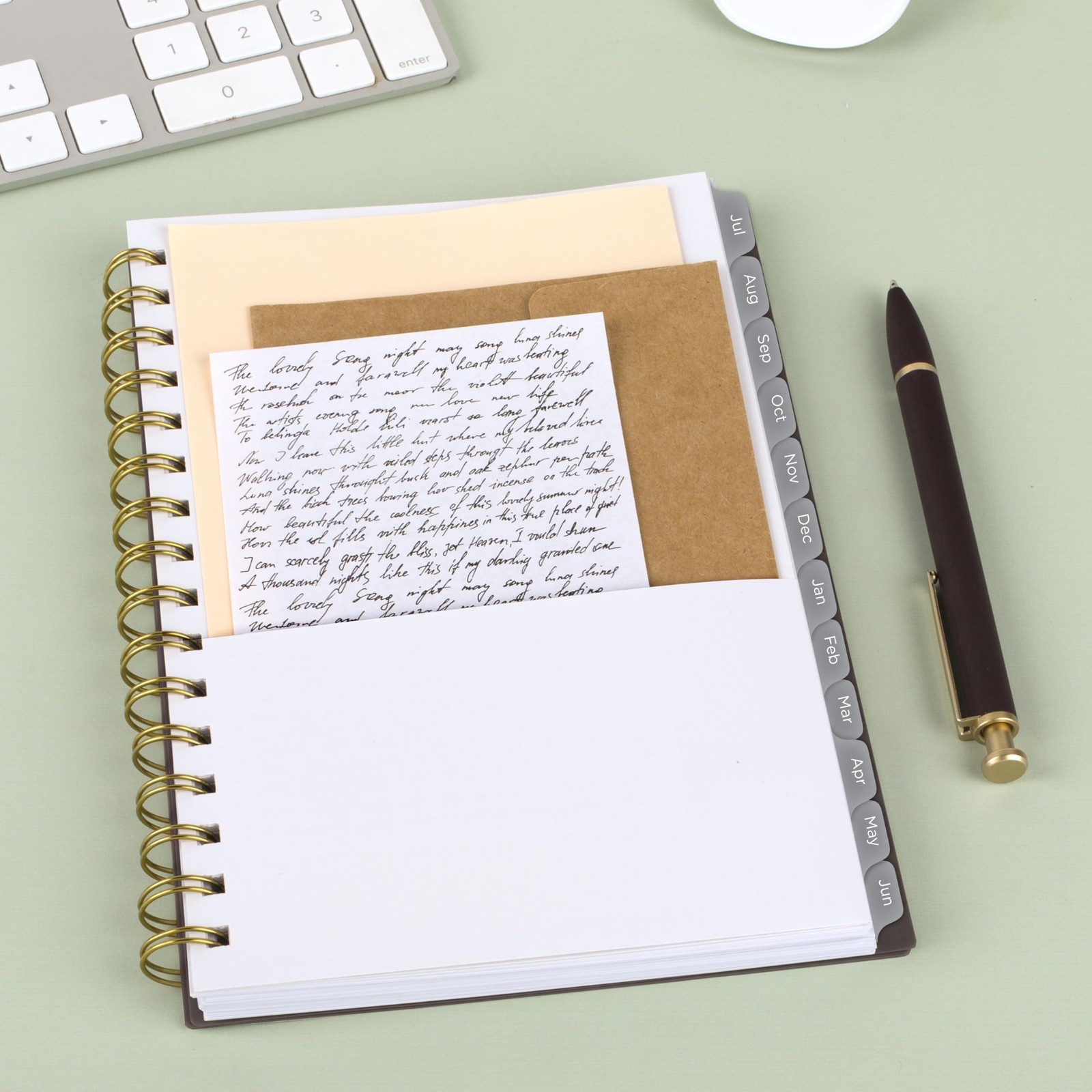 Mead Planner 2026-2027 Weekly & Monthly Academic 5.5″W x 8.5″H, Ground Coffee