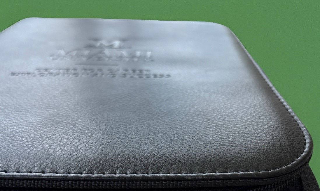 Miami University Black 8×10 Zip Portfolio
