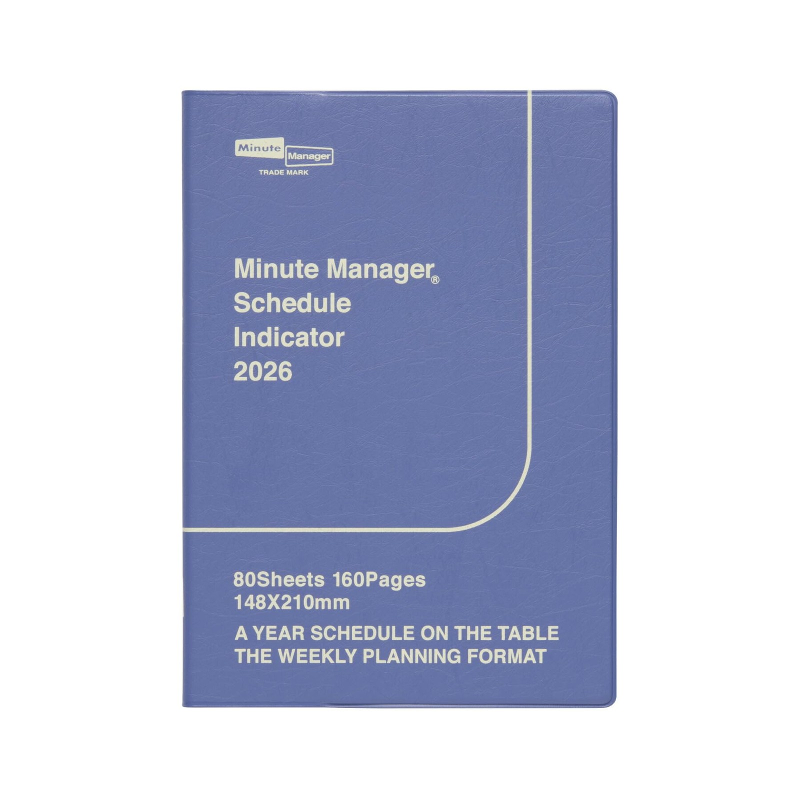 HIGHTIDE Minute Manager Blue A5 Weekly Left-Hand Layout, March 2026 Start