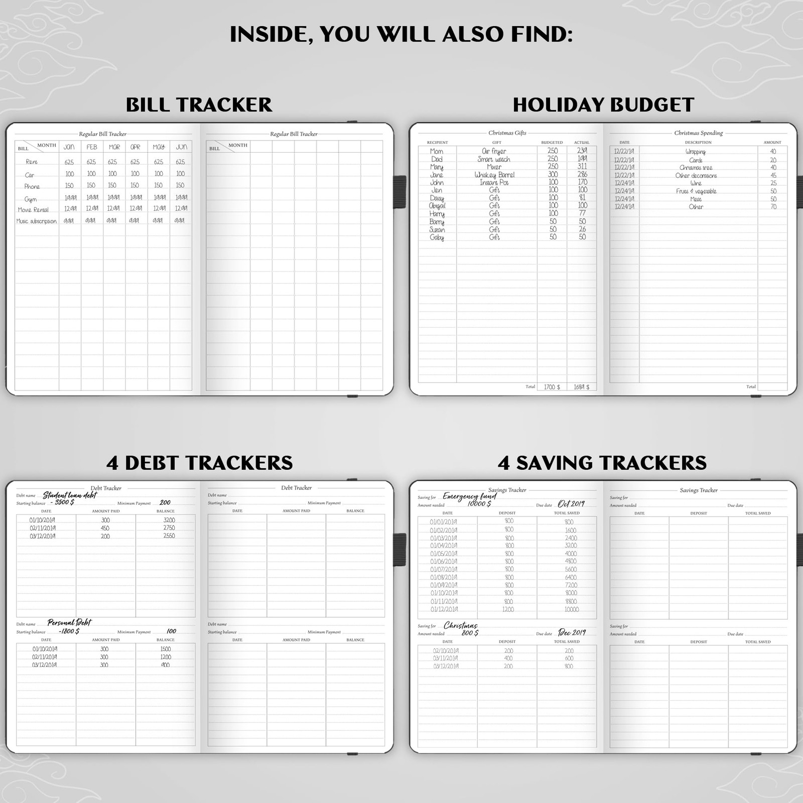 Legend Budget Planner – Financial Organizer Book. Money Account & Expense Tra…
