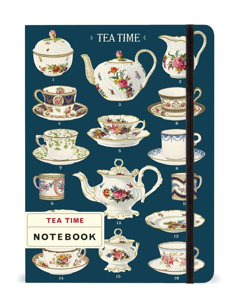 Cavallini & Co. Tea Time Large Notebook with elastic closure