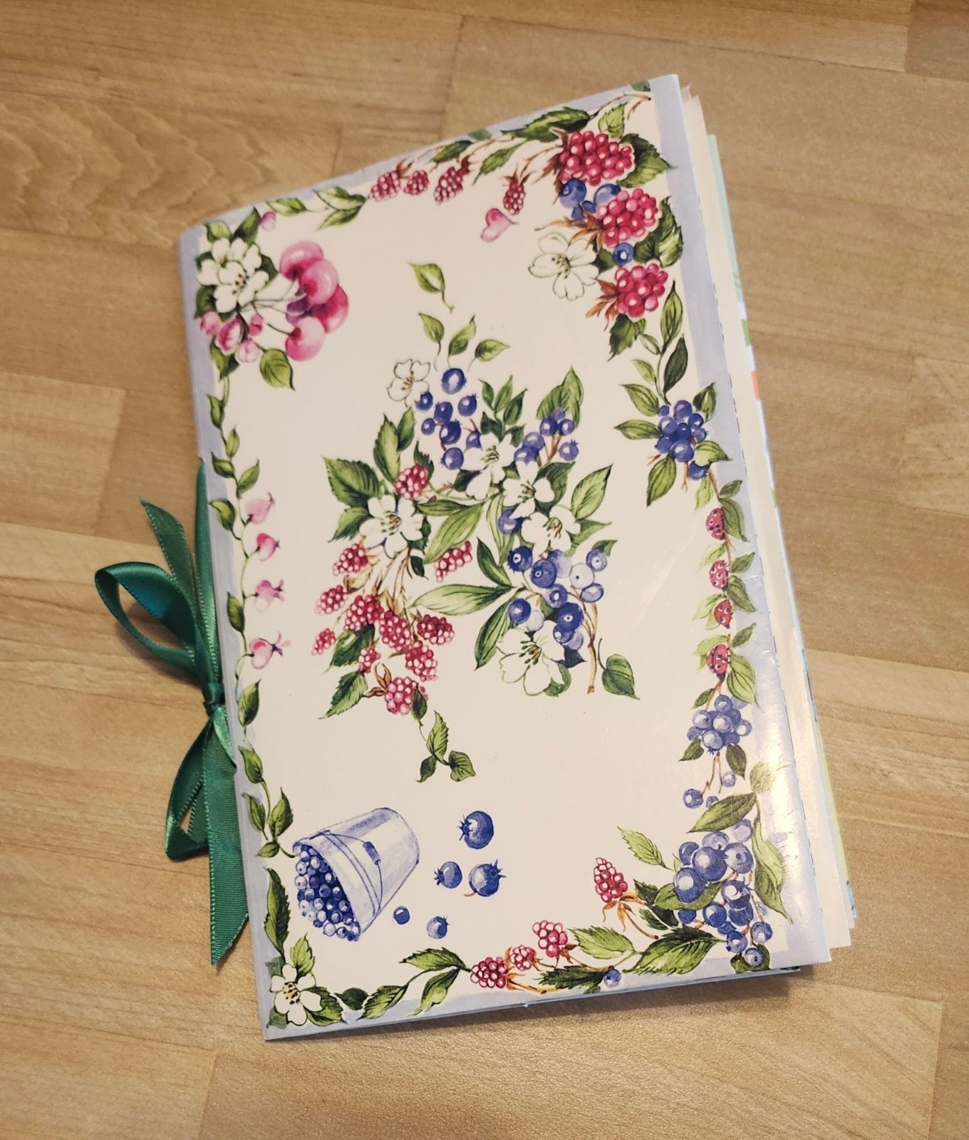 Handmade Junk Journal 90 pages Colorful & Bright 6×6.5″