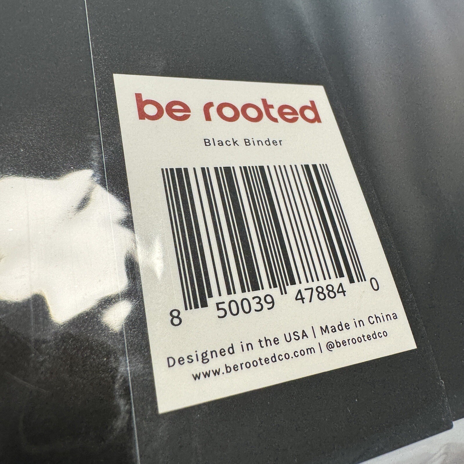 1 Inch 3 Hole Black Binder 150 Sheets Be Rooted Brand New Sealed