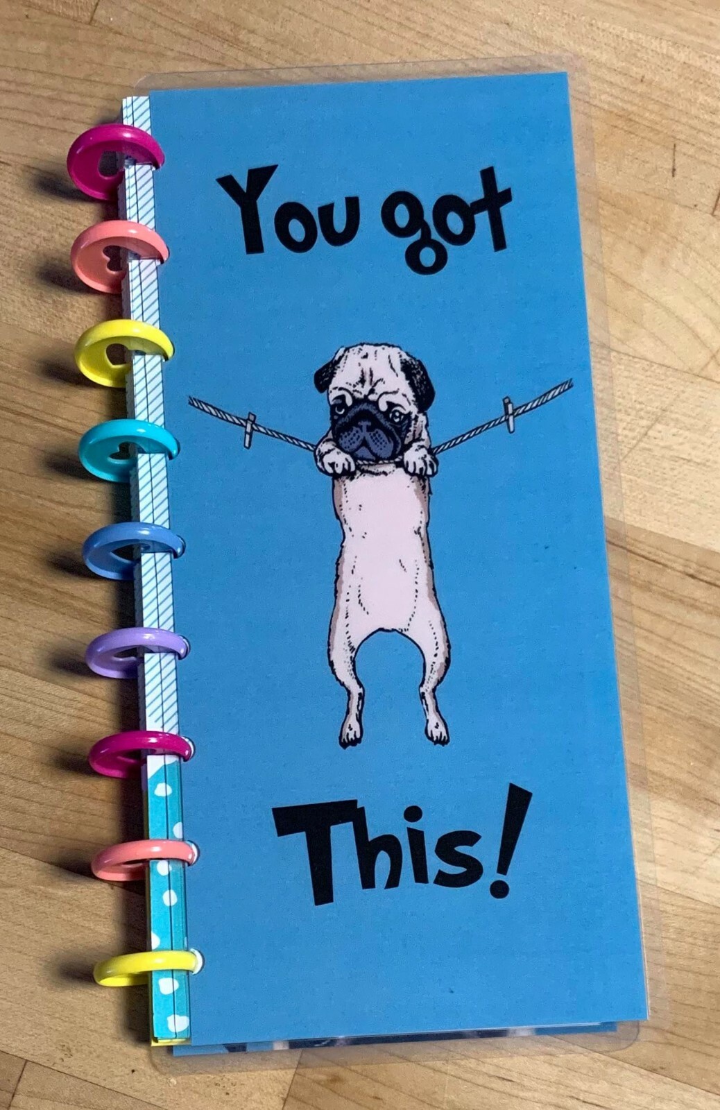 Pug “You Got This” Cover Set 4 use w Skinny Classic Happy Planner~