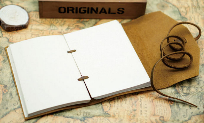 Writing notes Notebook sketchbook Diary Notepad handmade cow leather brown Q282
