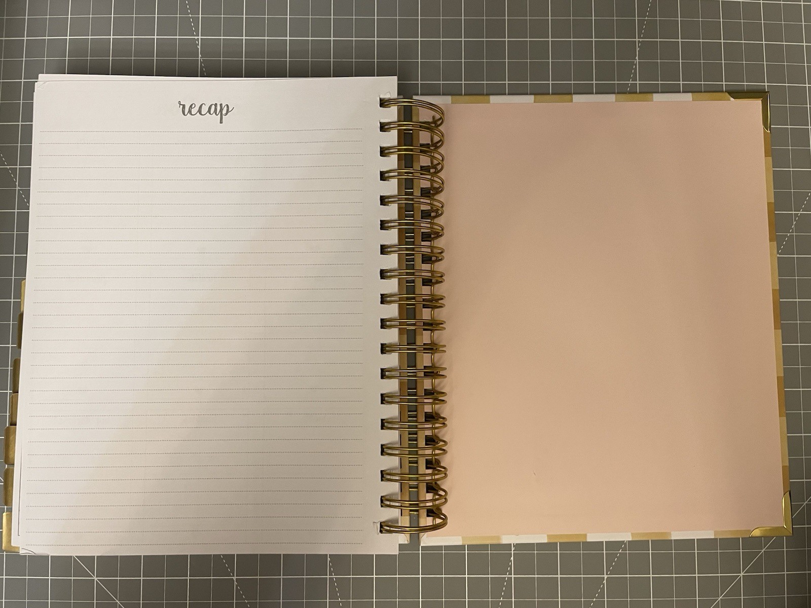 Prayerful Planner Undated Classic 7.5”x 9.5” Spiral Bound Yellow Gingham NIB