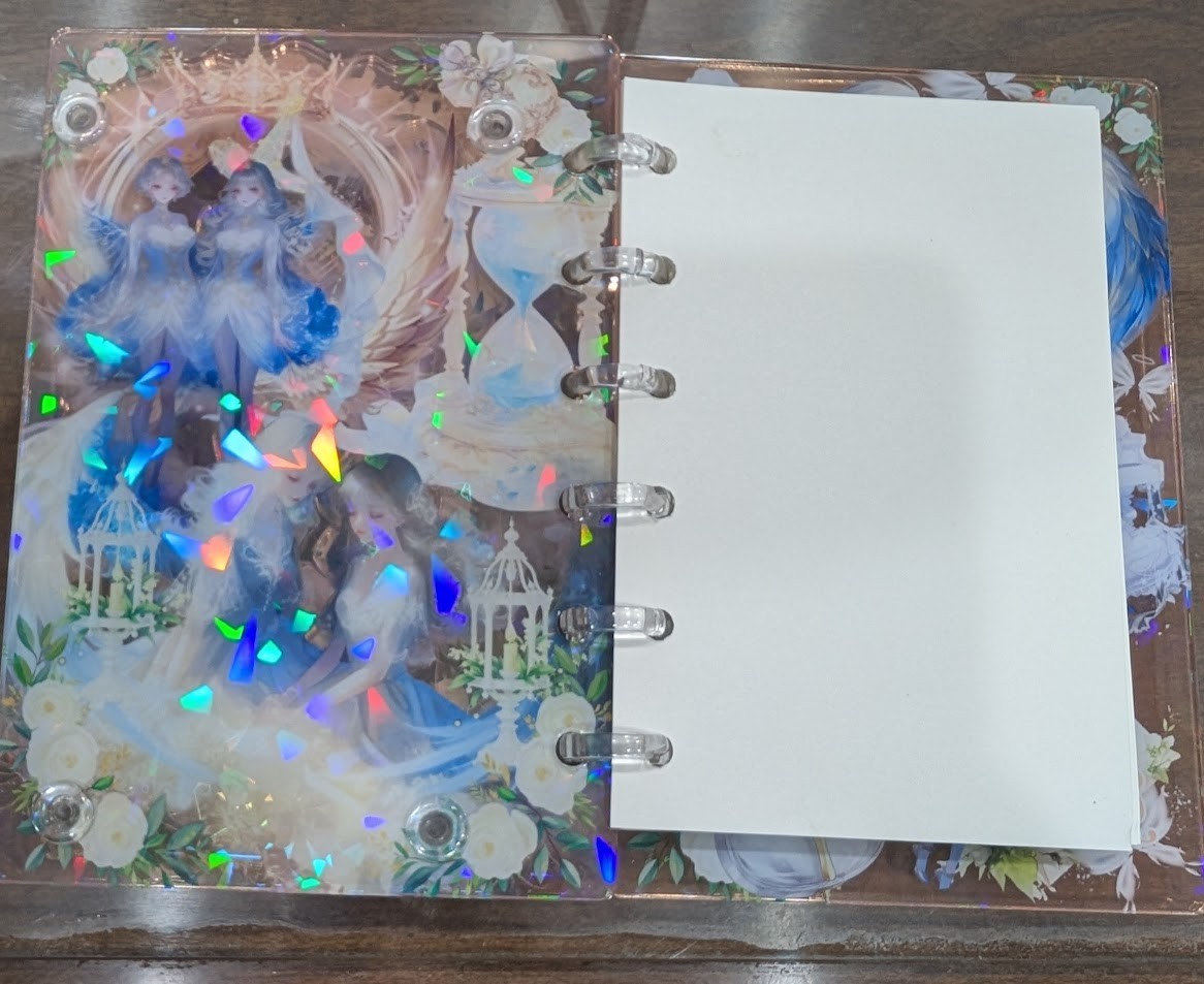 Zodiac GEMINI A7 Acrylic Shaker Notebook With Extra Paper