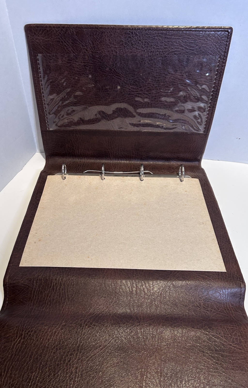 Vintage Krause Leather Portfolio Organizer Business Desktop Folio