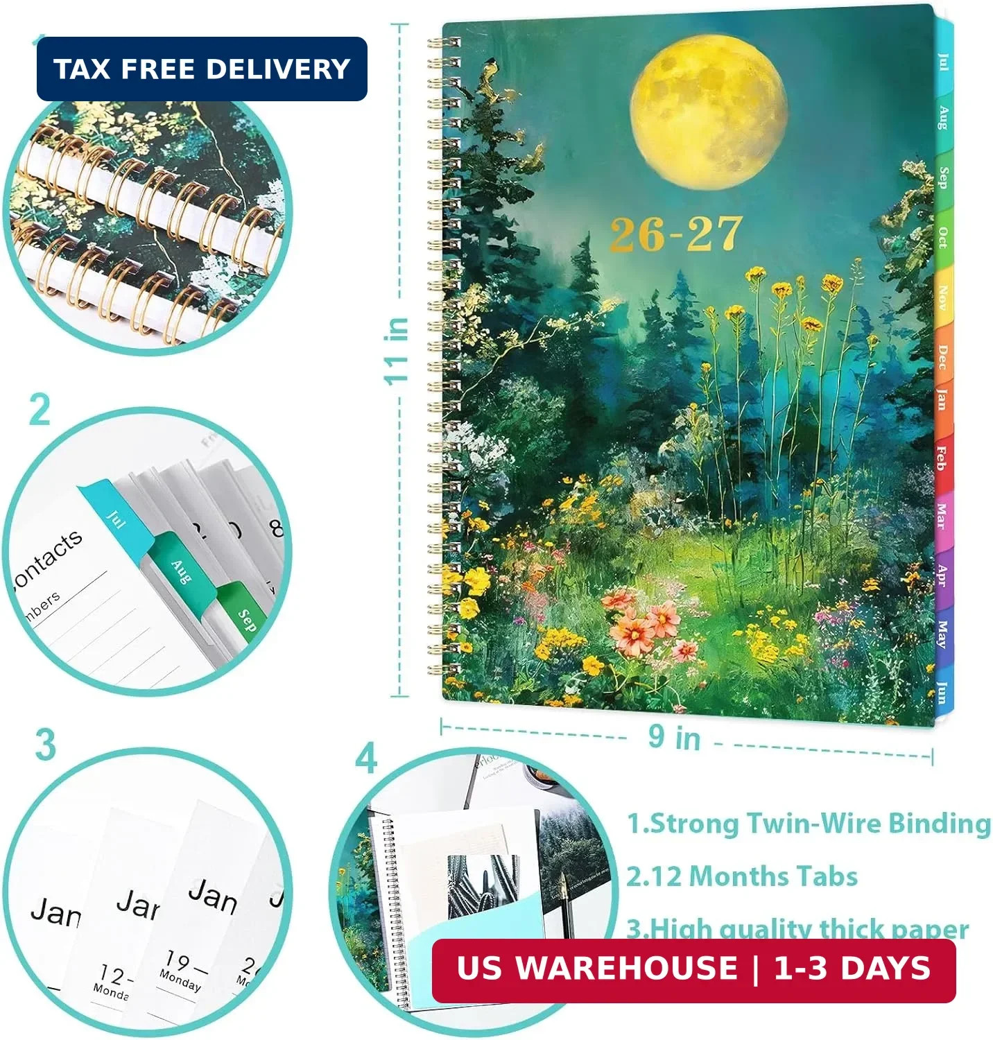 Planner 2026-2027 – 2026-2027 Planner Weekly and Monthly from Jul. 2026 – Jun. 2