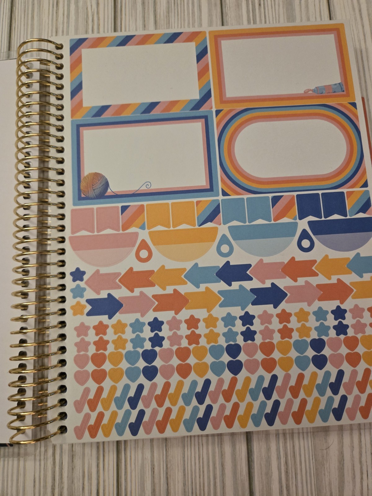 Rare Recollections 12-Month Dated Creativity Spiral Planner – Horizontal Layout