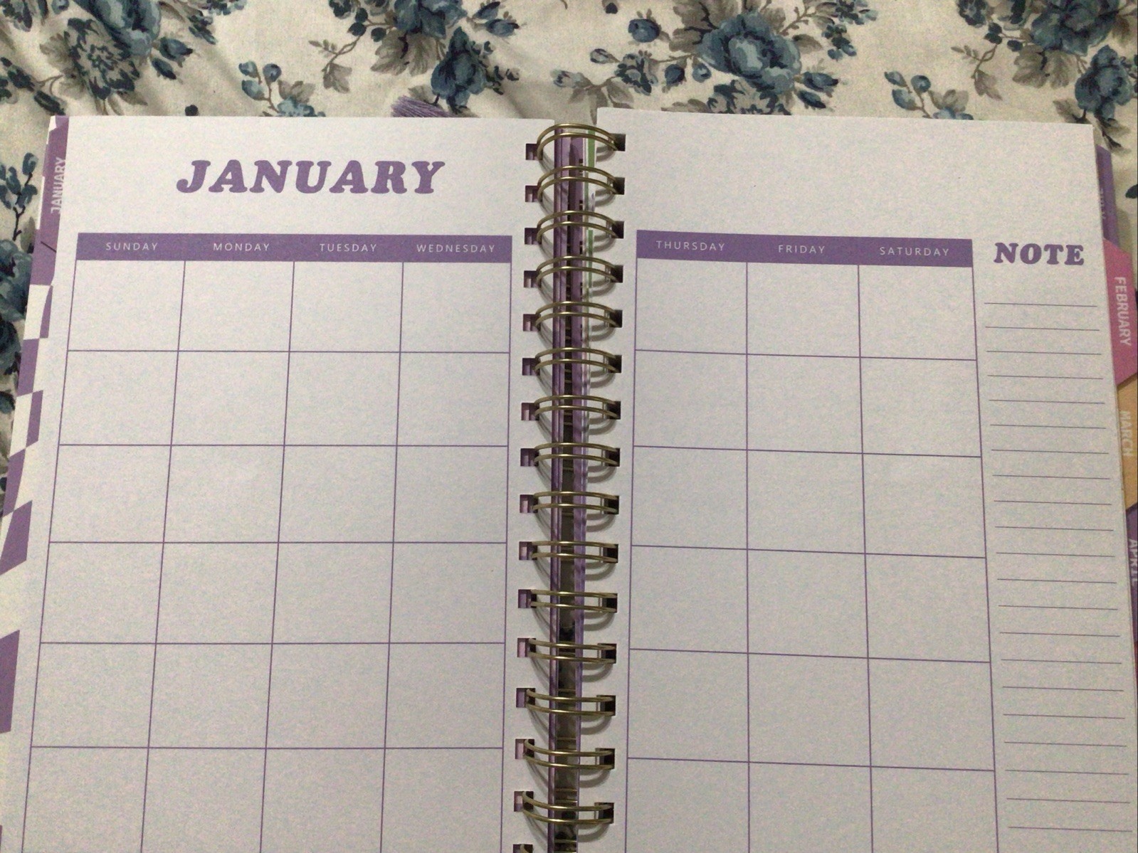 Agenda 52 Smiley Face Spiral Undated Planner