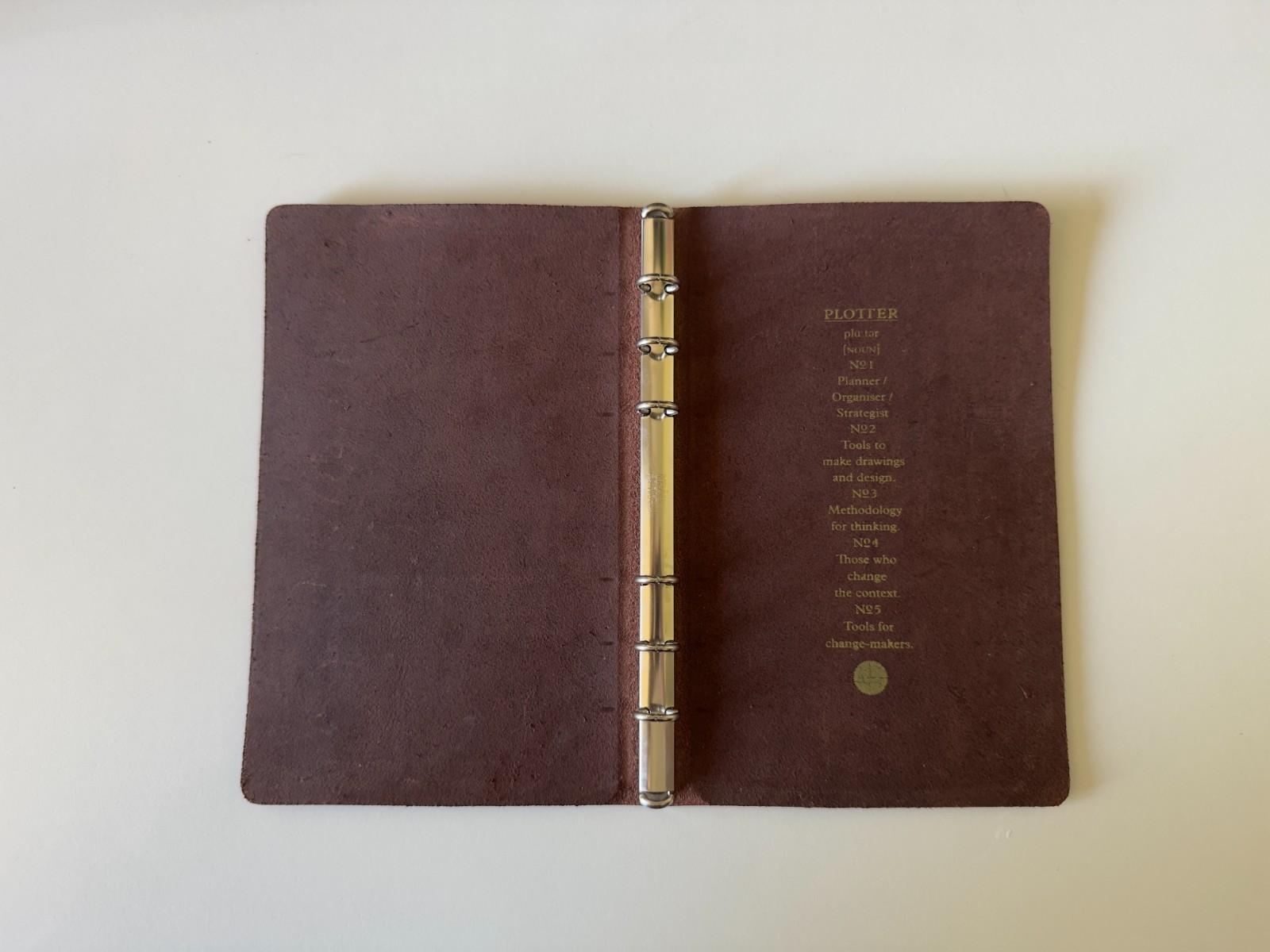 Plotter Bible Size Leather Binder Planner – Pueblo Brown