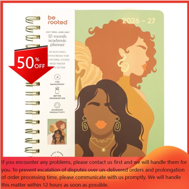Be Rooted 7″x9″ A Look Ahead Academic 12 Months Weekly/View 2026-2027 Planner