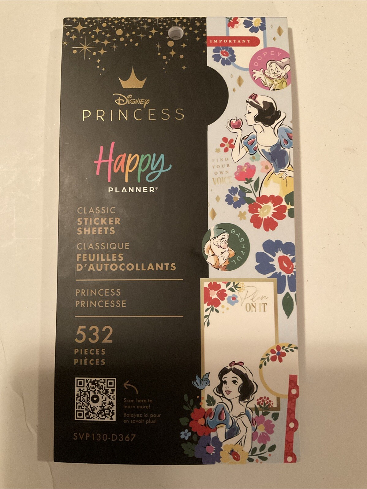 NEW! Happy Planner Disney SNOW WHITE & 7 DWARVES 532 Pcs FAST FREE ship! NICE!
