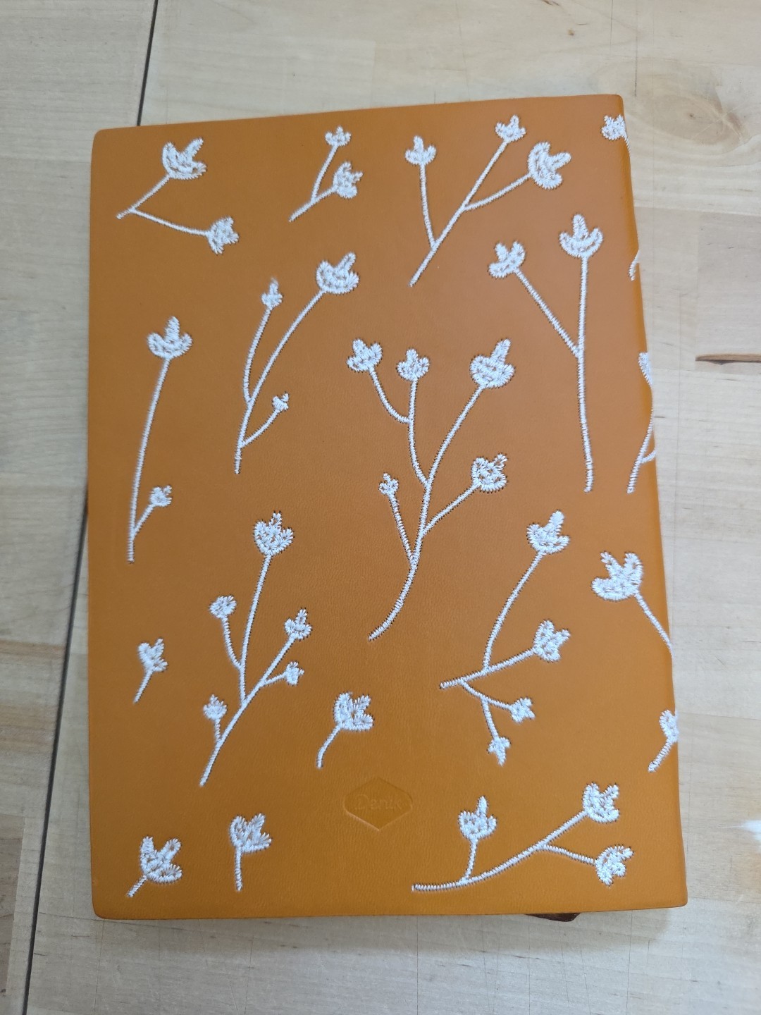 Denik Notebook Journal Embroidered Cover Ribbon Marker Lined 144 Pages Layflat