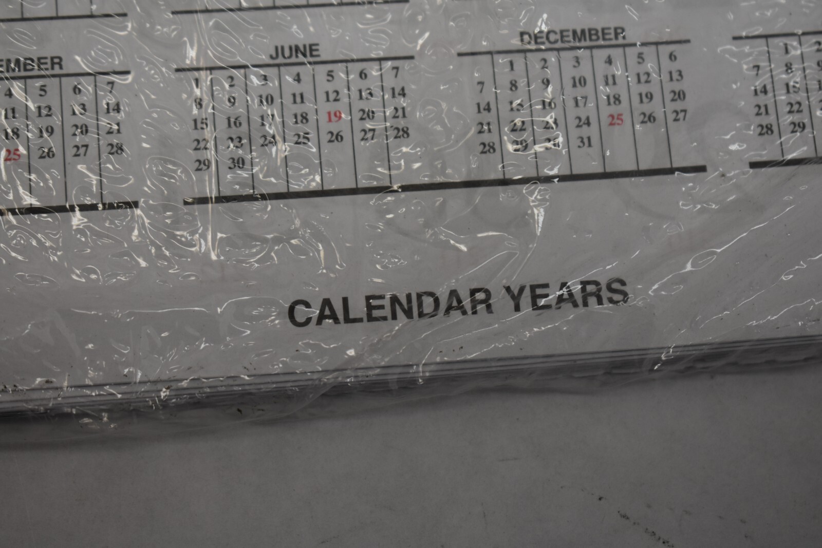 Unicor 2025 Fed Wall Calendar Individual Single Display 3 Month Calendar 2 Pack