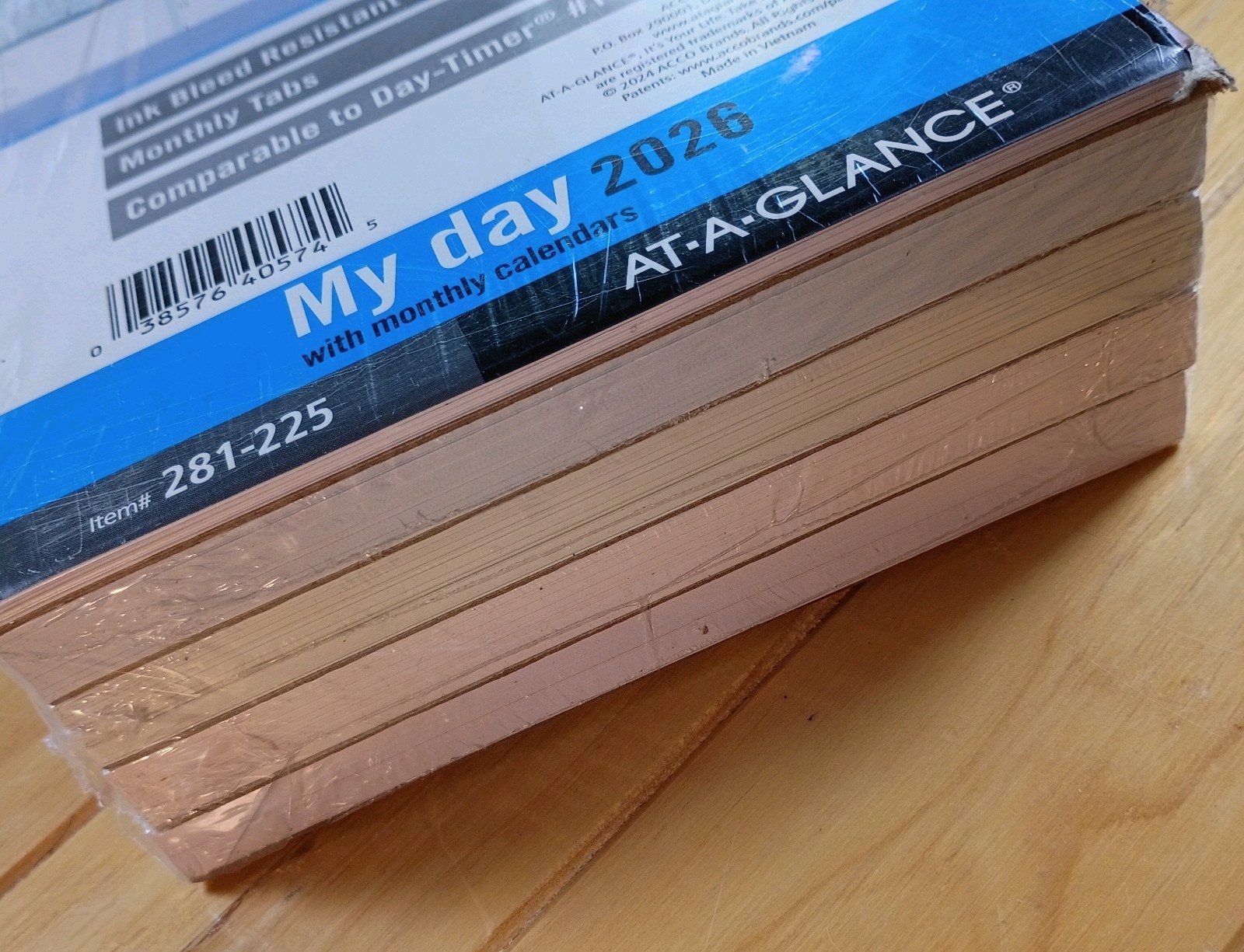 2x At-A-GLANCE My Day Size 4 Planner With Monthly Calendas #281-225