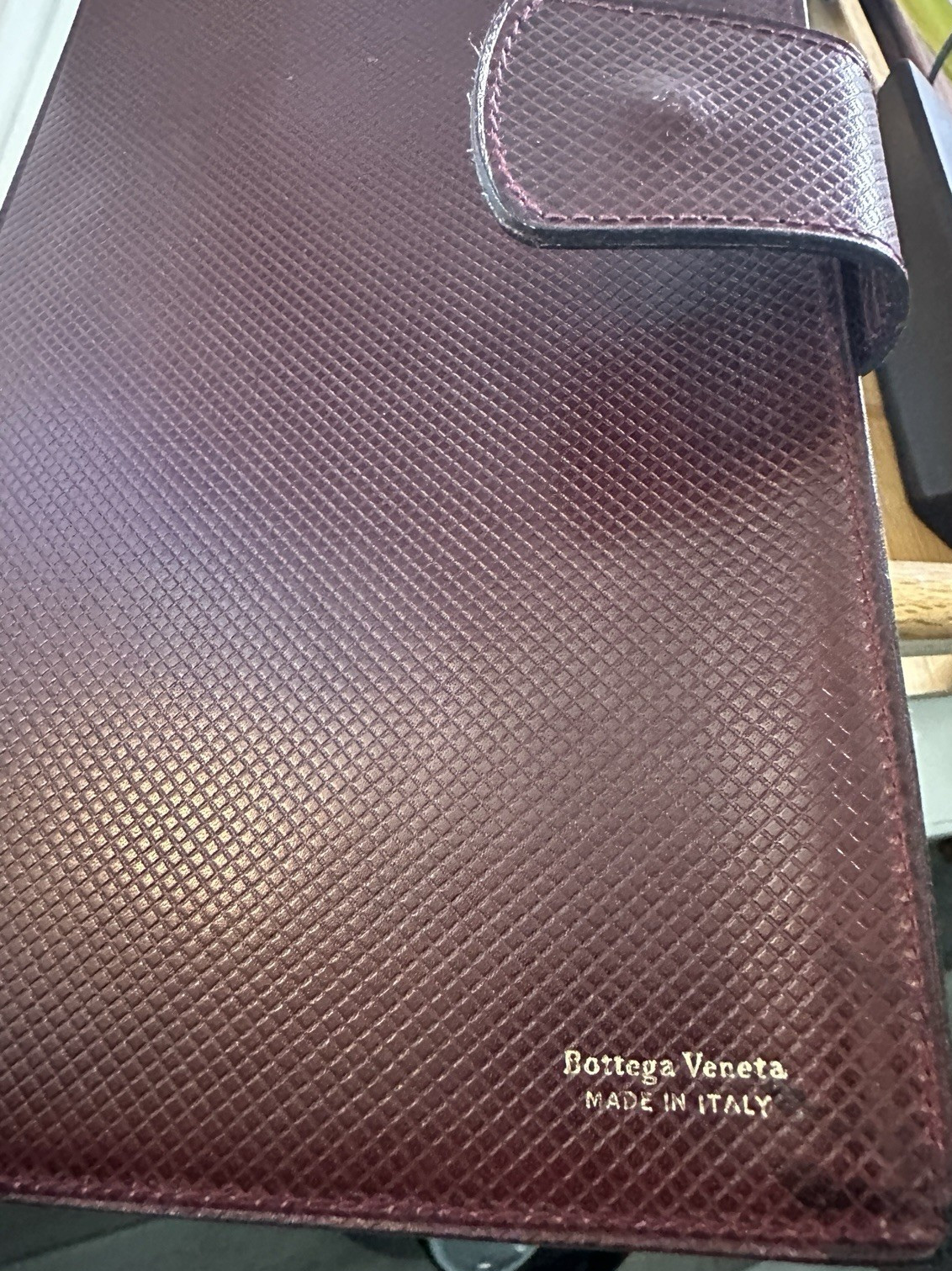Vintage Bottega Veneta Leather Address and Memo Book Made In Italy