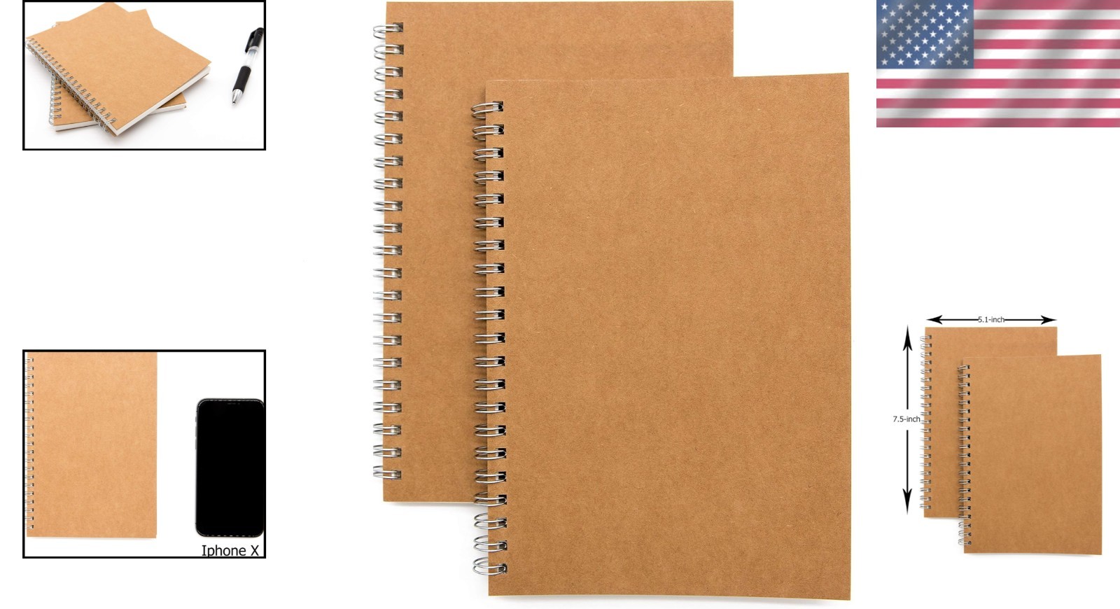 Artistic Bound Spiral Notebook Journal 100 Pages | Ideal for Writing & Sketching