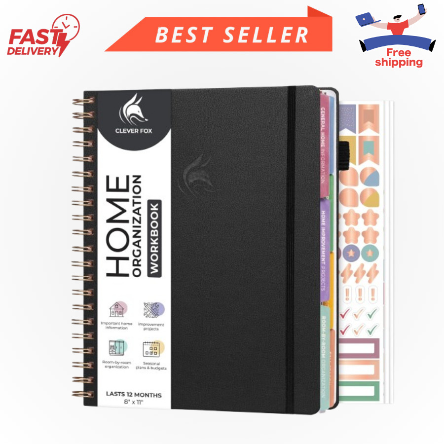 Home Planner Organization Workbook Cleaning Schedule