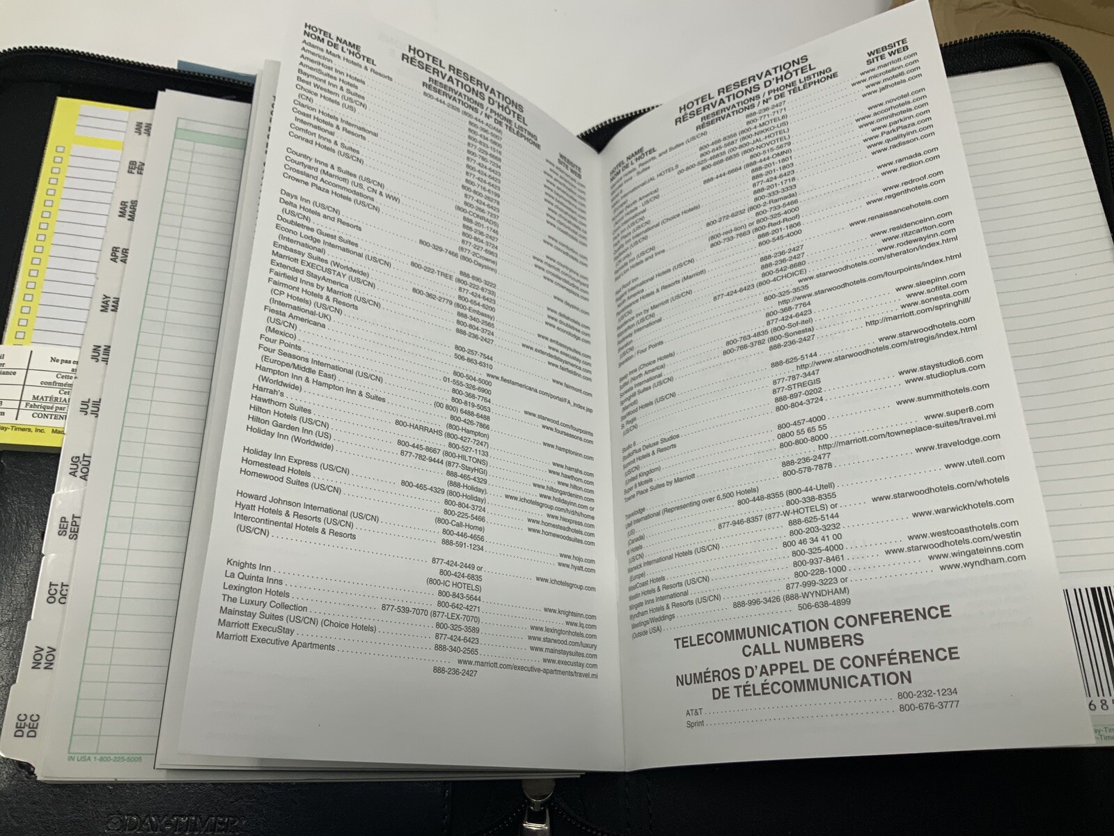 Day-Timer Wire-Bound Leather Organizer System Black #D68515