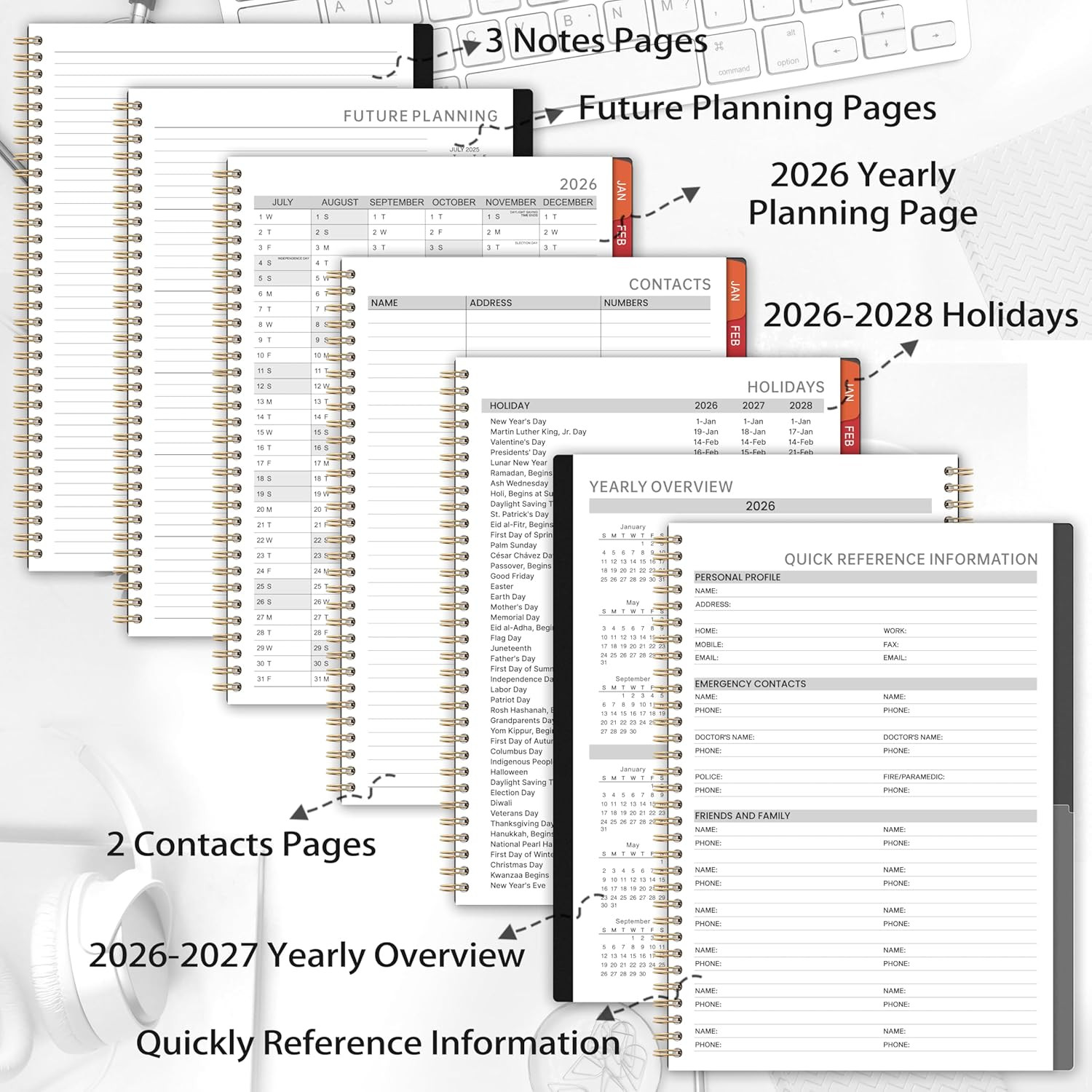 2026 Appointment Book/Planner – 2026 Planner Large 9″ X 11″, Jan 2026 – Dec 2026