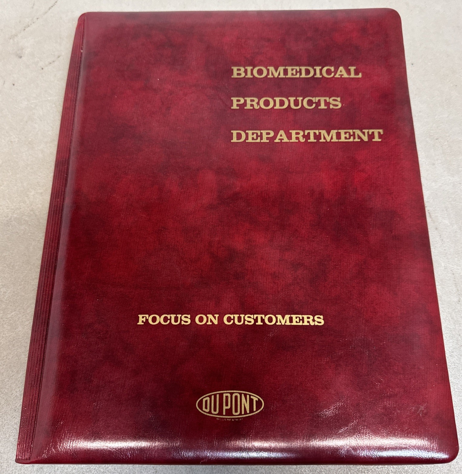 Vintage DuPont Biomedical Products Dept A Personal Case Writing Legal Pad Folio