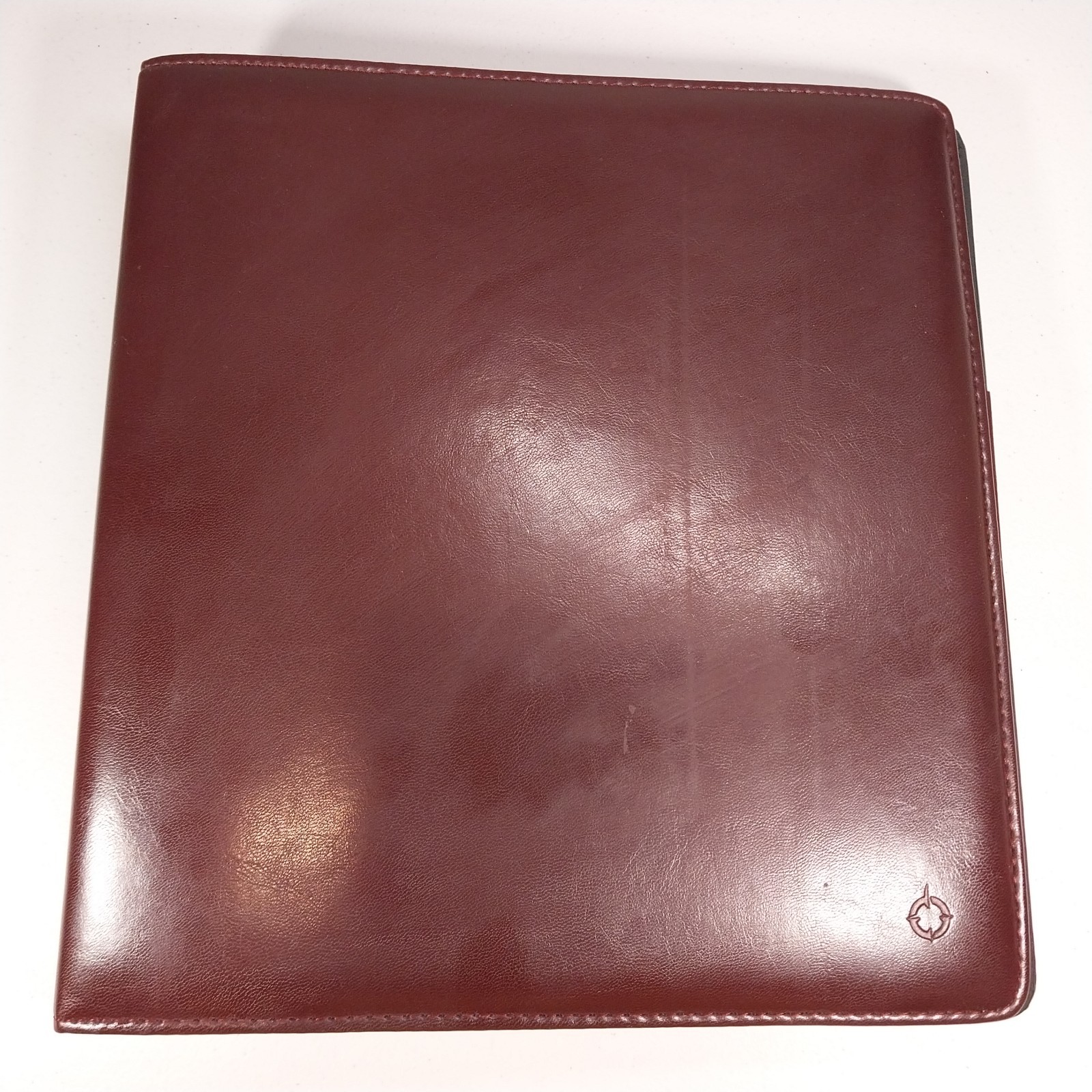 Franklin Covey Classic 7-Ring Binder Burgundy Faux Leather Planner Tabs Inserts