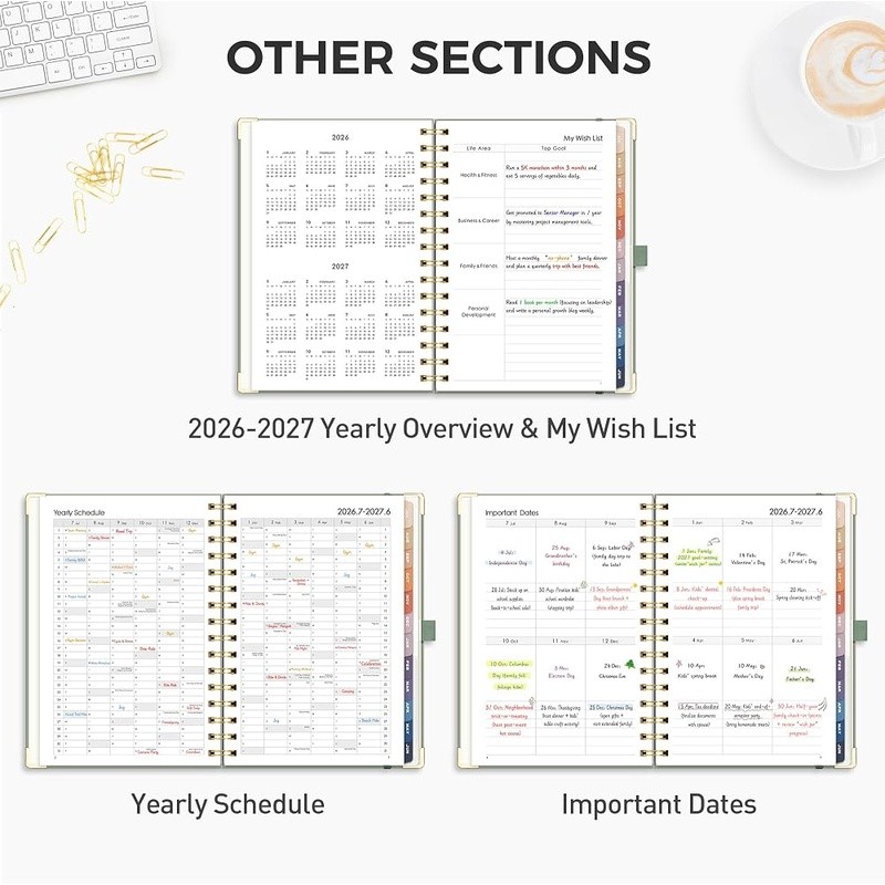 2026-2027 Academic Planner Weekly Monthly Organizer Student Teacher Journal New