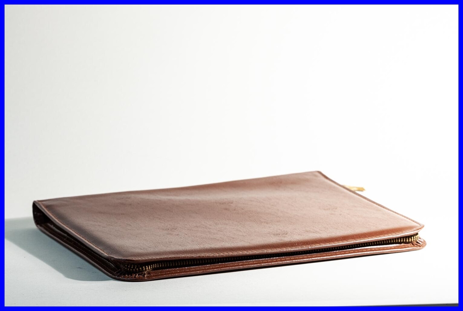 1983 DDR Solid Leather Goods Din A4 Faux Leather Document Folder, Unused