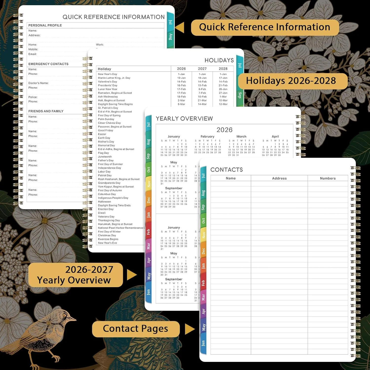 Planner 2026-2027 – Academic Planner 26-27, Jul.2026 – Jun.2027, 8″ x 10″, 2026-