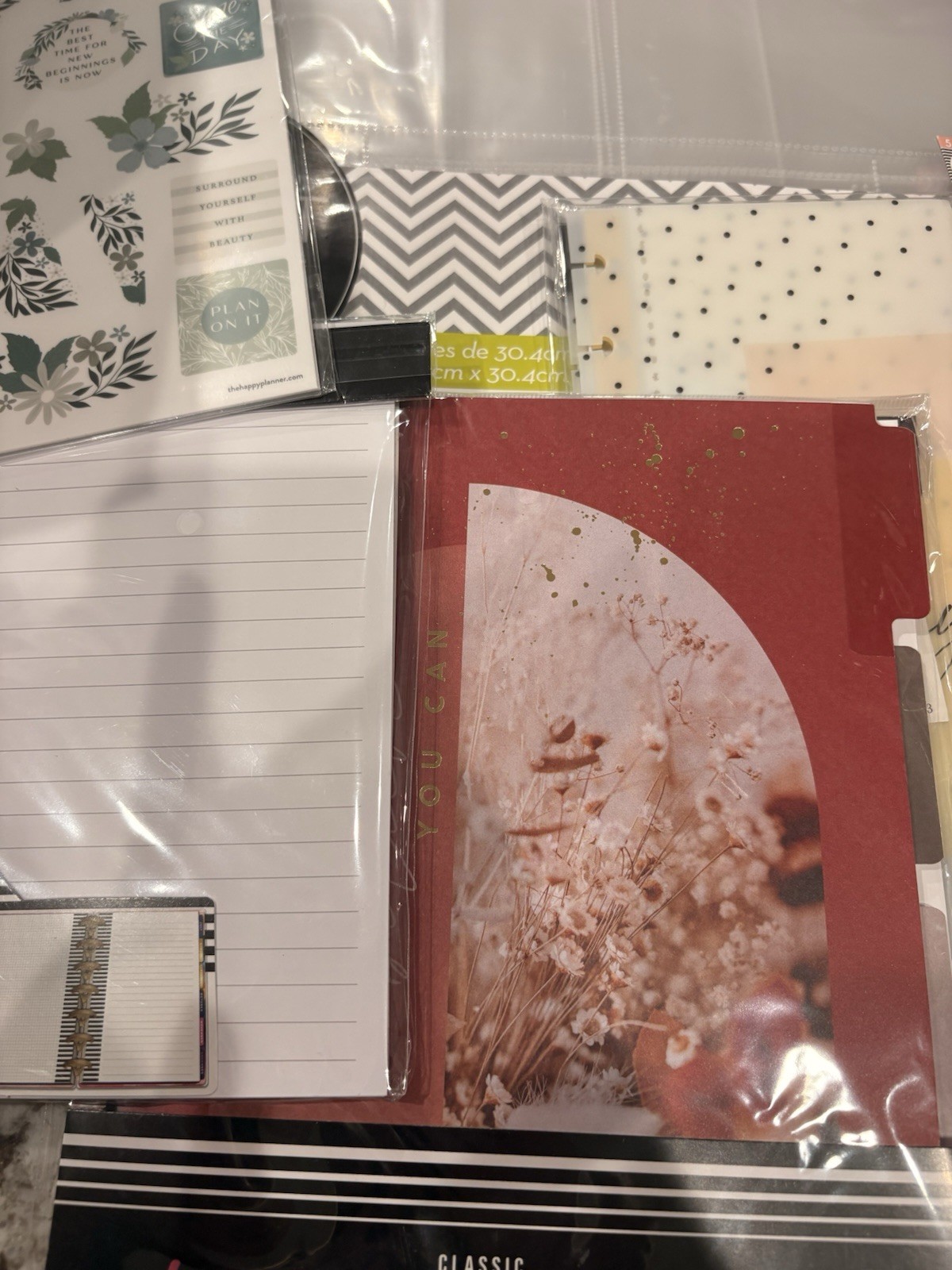 Happy Planner Classic/Mini Planner Girl Pocket Pages, Notes, Accessories NEW #1