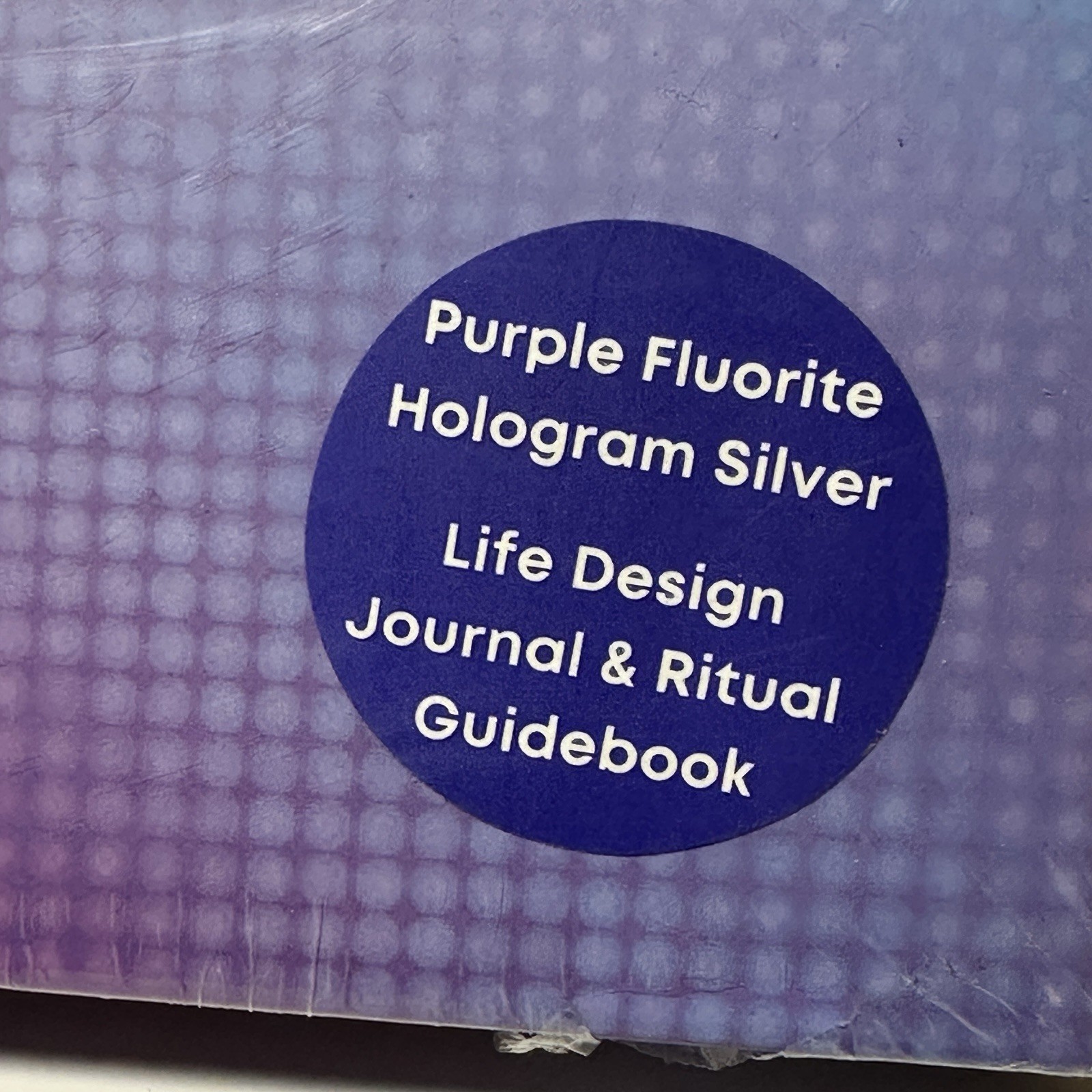 Maniscripting Life Design Journal & Ritual Guidebook Purple Fluorite