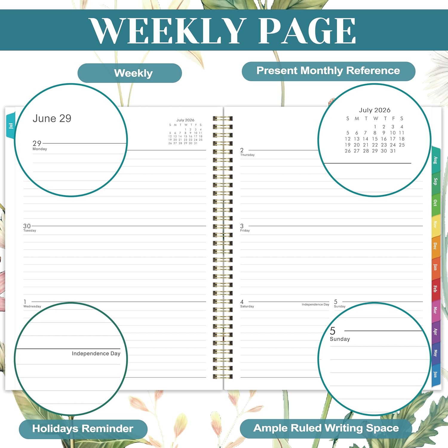 Planner 2026-2027 – Academic Planner 2026-2027, from JULY 2026 to JUNE 2027, 9”