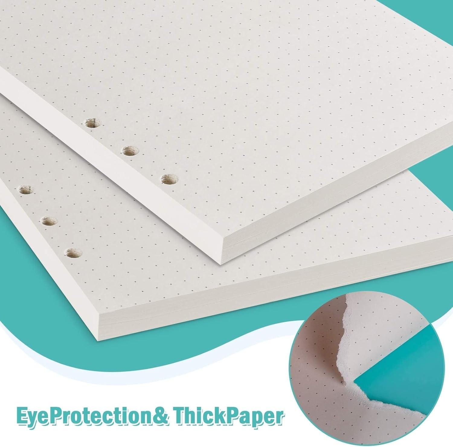 A5 Refill Paper, 280 Pages A5 Loose Leaf Paper 6 Hole Notebook Refills for 6 …