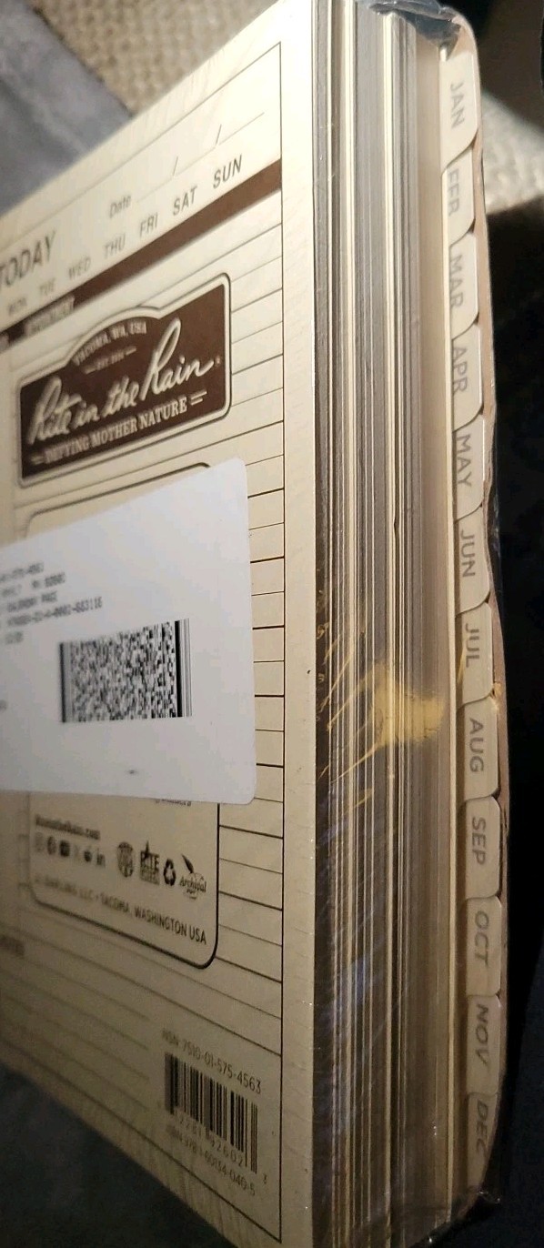 Rite In The Rain 9260D 4-5/8″ X 7″ Planner Calendar Pages, Tan